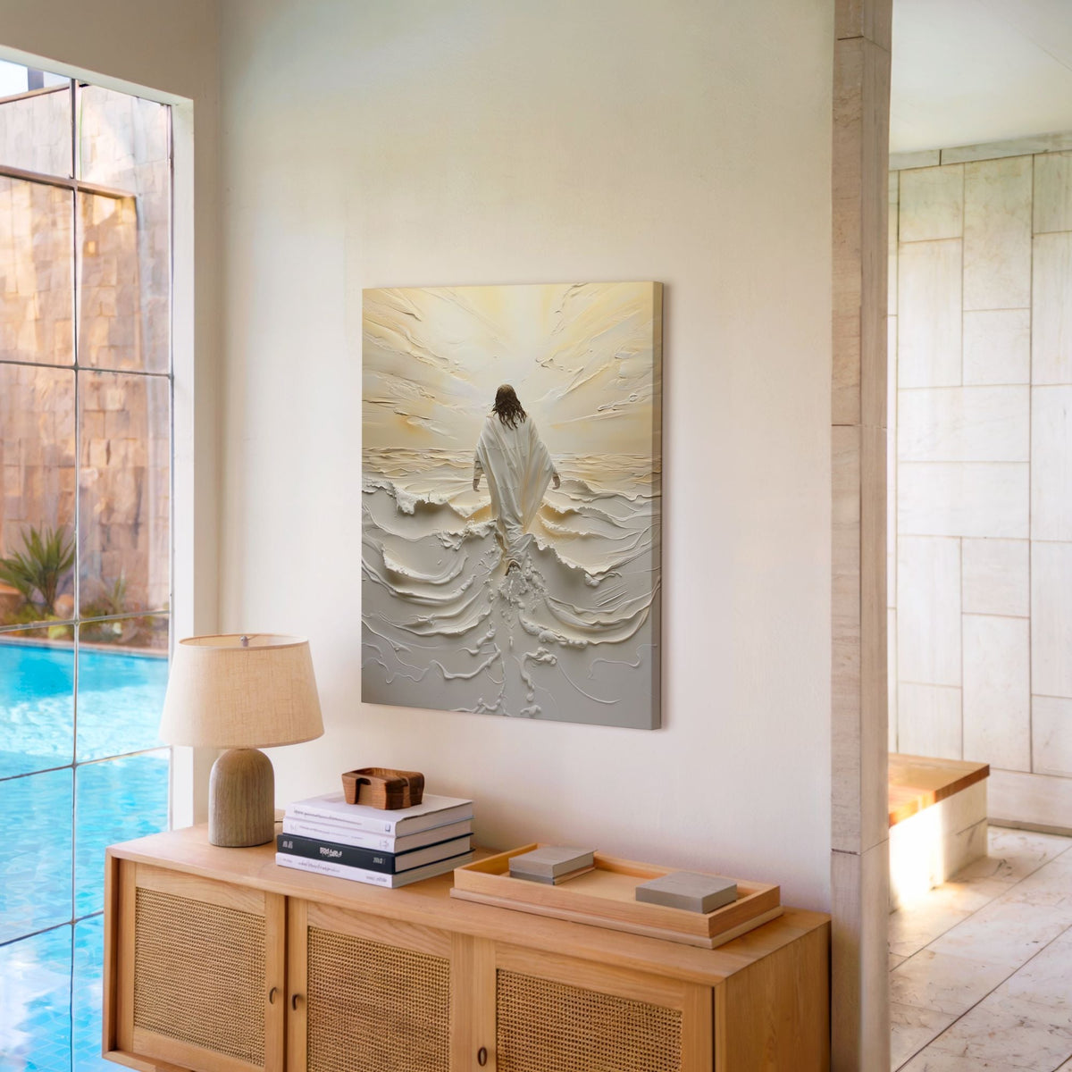 Jesus Walking on Water I - Canvas